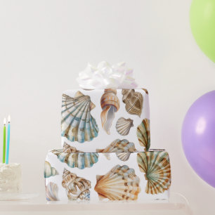 Papel De Presente Pequena Pérola Mar Te Vejo Em Breve Menina Chá de