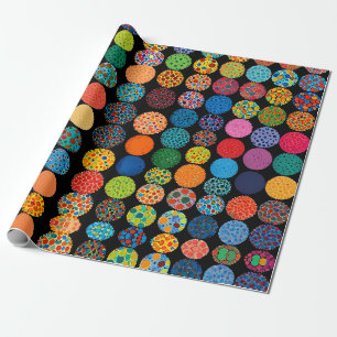Papel De Presente Pequenas cabeças de flores bonitas