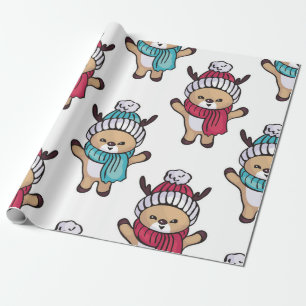 Papel De Presente Pequenas Fawns