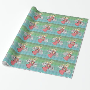 Papel De Presente Pequeno Anjo de Natal