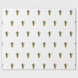 Papel De Presente Pequeno cacto