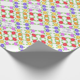 Papel De Presente Pequeno Designer Padrão Floral