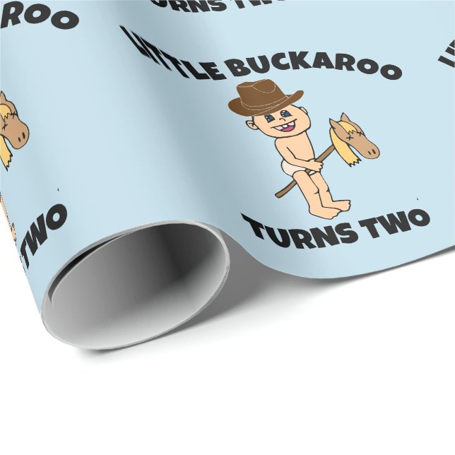 PAPEL DE PRESENTE PEQUENO GAROTO DE 2 ANOS (Ponta do rolo)