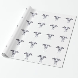 Papel De Presente PEQUENO GREYHOUND ITALIANO g869