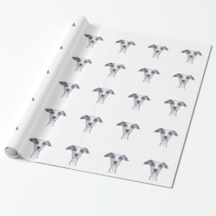 Papel De Presente PEQUENO GREYHOUND ITALIANO g869