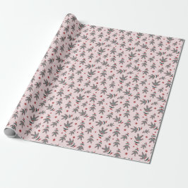 Papel De Presente Pequeno Macaco de Meia Com Chapéu de Papai Noel Ro