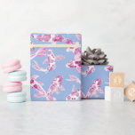 Papel De Presente Pequeno peixe branco rosa<br><div class="desc">Estes peixes cor-de-rosa Koi são um excelente para comemorar os recém-nascidos em um chá de fraldas,  fazer uma festa ou aniversário de revelação de gênero.</div>