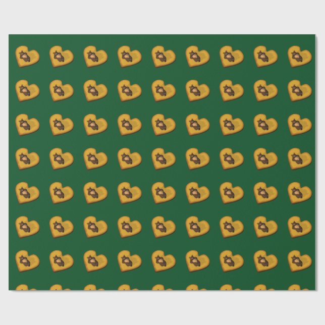 Papel De Presente Pequeno Urso Marrom (Aberto)