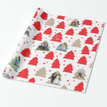 Papel De Presente Pequenos Árvores de Natal Embrulho de Presente com<br><div class="desc">Muitas pequenas árvores de Natal sentem-se festivas e mostram suas fotografias com uma mensagem de presente feliz,  tornando este papel de embrulho de Natal único e algo que seus amigos e familiares vão adorar receber. 
Fotografia � Shanna Russell Photography,  San Antonio TX</div>
