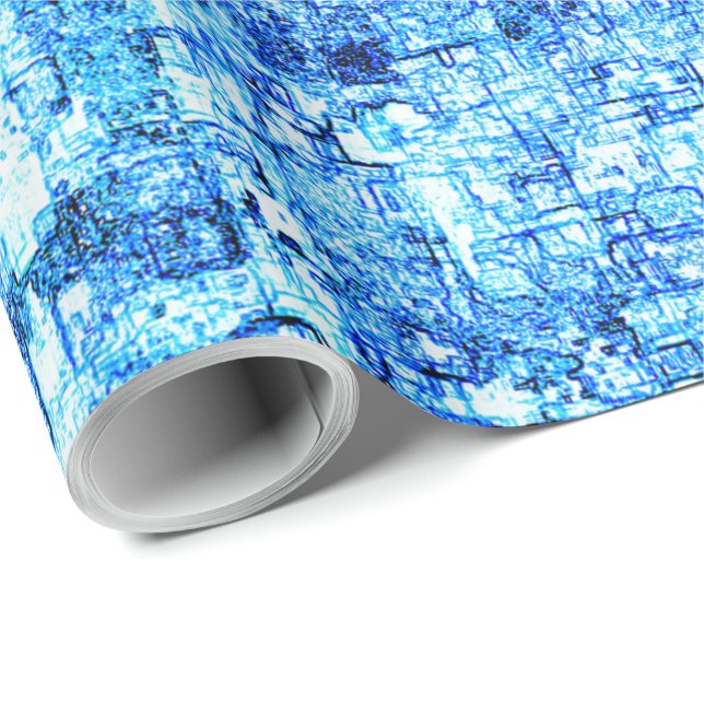 Papel De Presente Pequenos entalhes em desenho como à caneta (Ponta do rolo)