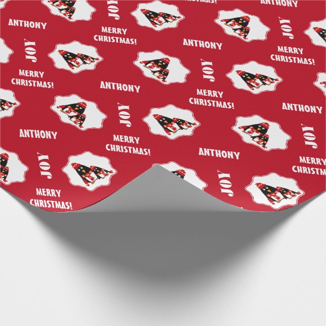 Papel De Presente Pequenos Pinguins Engraçados | Nome personalizado  (Ponta)