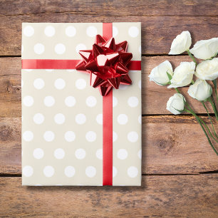Papel De Presente Pequenos Pontos de Pérola