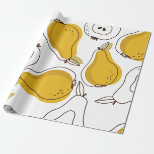 Papel De Presente Pera fundo. A mão puxou o pano de fundo.