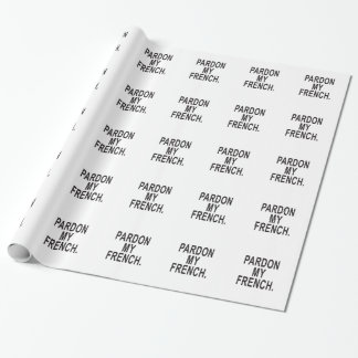 Papel De Presente Perdoe o meu francês
