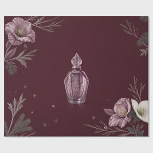 Papel De Presente Perfume de Inverno Elegante Embrulho de Natal Borg