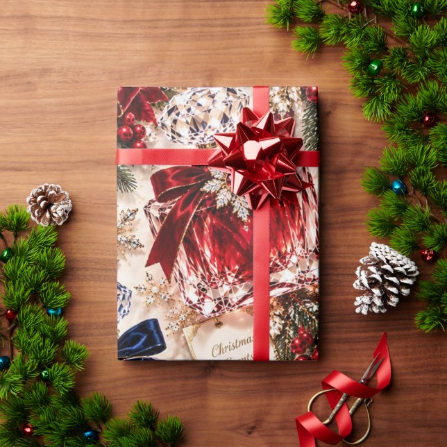 Papel De Presente Perfume de Luxo Natal (Presente de Natal)