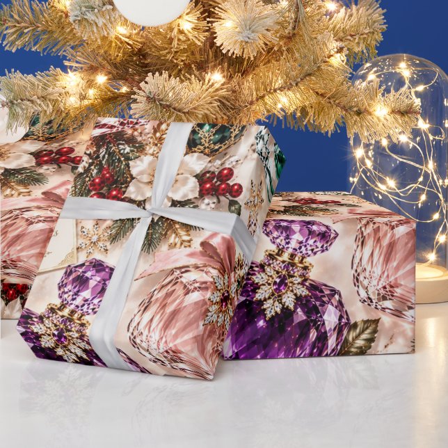 Papel De Presente Perfume de Luxo Natal (Feriados)