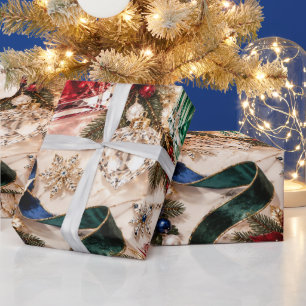 Papel De Presente Perfume de Luxo Natal
