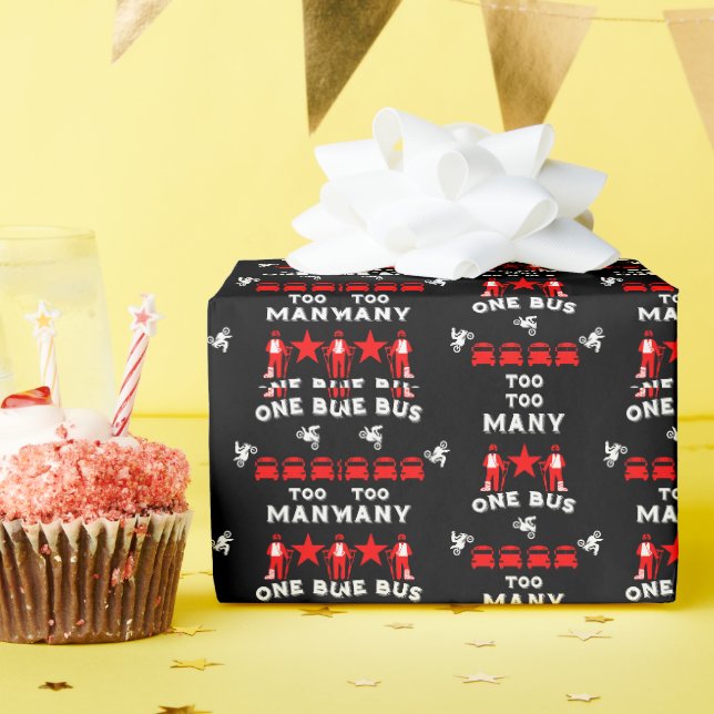 Papel De Presente Perna Quebrada Engraçada Fica Bem (Festa de aniversário)