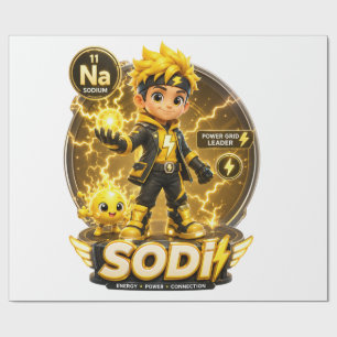 Papel De Presente Personagem ATOMIVRA Sódio