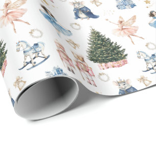 Papel De Presente Personagens do Ballet de Nutcracker Natal 