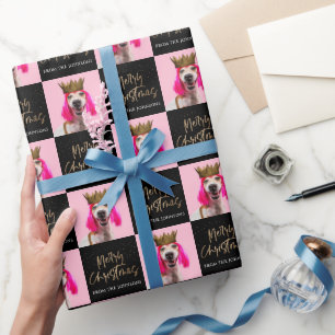Papel de Presente Personalizado com Foto de Natal