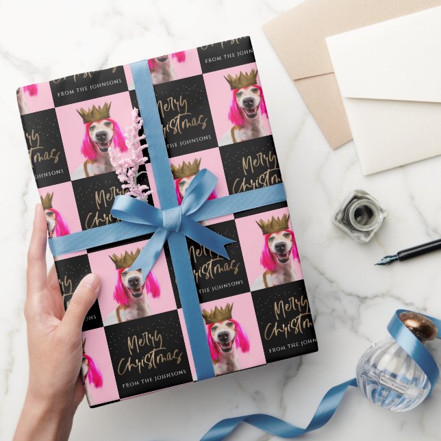 Papel de Presente Personalizado com Foto de Natal (Presentear)