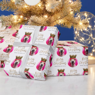 Papel de Presente Personalizado com Foto de Natal