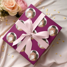 Papel de Presente Personalizado com Foto do Casal 