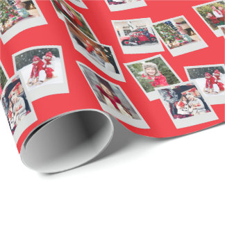 Papel de Presente Personalizado com Fotos Dispersa
