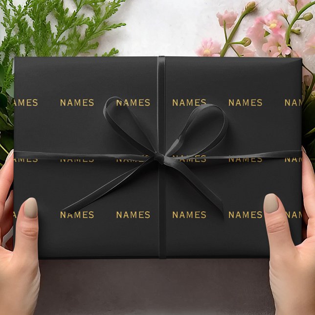 Papel De Presente Personalizado Com Sobrenome ou Apelido Neles (Criador carregado)