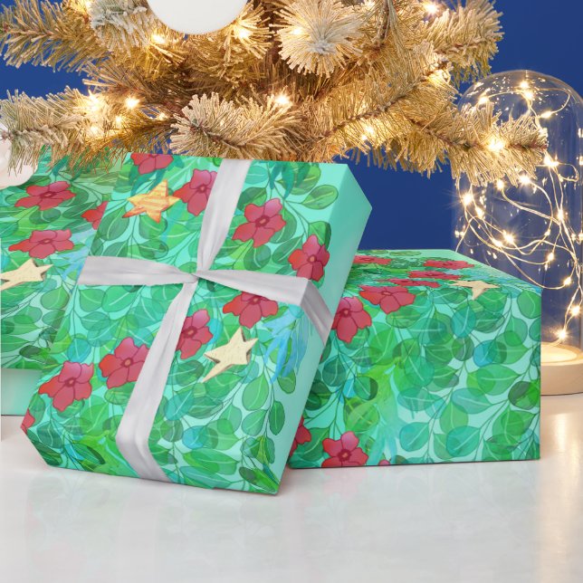 PAPEL DE PRESENTE PERSONALIZADO, DESEJAMOS UM NATAL DE MERGULHO. (Feriados)