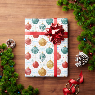 Papel De Presente Personalizado Festa de Natal