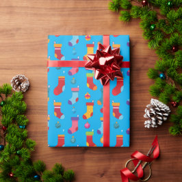 Papel De Presente Personalizado Festa de Natal