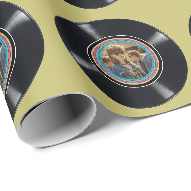 Papel De Presente Personalizado Qualquer Idade de Imagem Personaliza (Ponta do rolo)