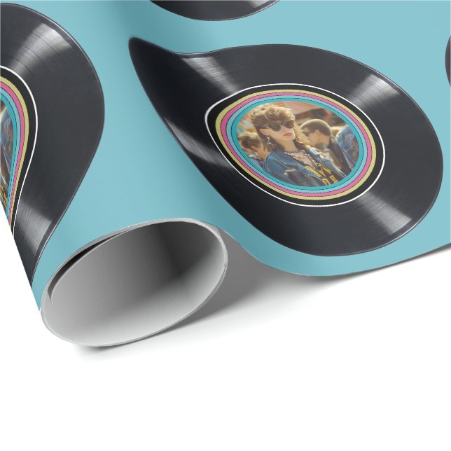 Papel De Presente Personalizado Qualquer Idade de Imagem Personaliza (Ponta do rolo)