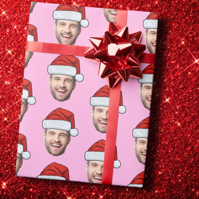 Papel de Presente Personalizado Rosa com Chapéu de (Criador carregado)