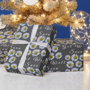 Papel De Presente Personalizado se recupera logo Daisy Ray Florets e