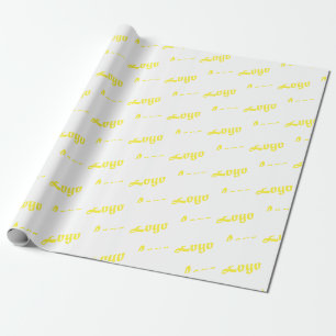 PAPEL DE PRESENTE PERSONALIZADO SEU LOGO EMPRESA PEQUENA MODERNA ELE