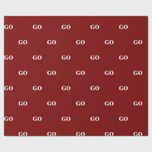 Papel De Presente Personalizado Seu Nome do Logotipo Moderno Minimal