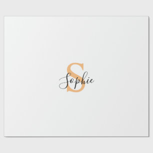 Papel De Presente Personalizado Seu Nome, Nome Personalizado, Presen
