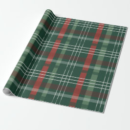 Papel de Presente Personalizado Xadrez Búfalo Verm