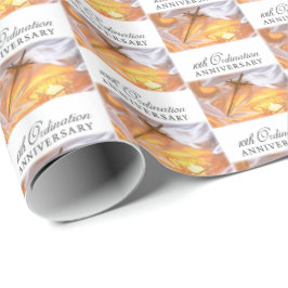 Papel De Presente Personalizar, 10º Aniversário da Ordenação, Cross