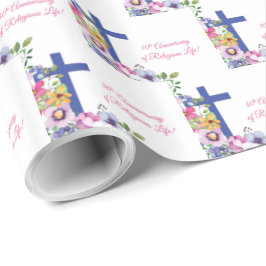 Papel De Presente Personalizar, 30 Aniversário Nun Vida Religiosa