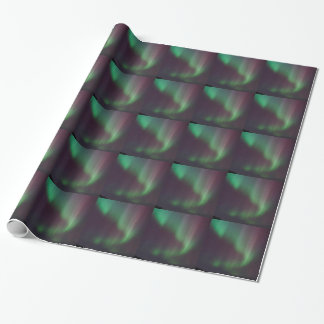 Papel De Presente Personalizar Aurora Boreal Luzes do Norte Céu