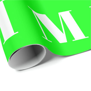 Papel De Presente Personalizar com Carta Inicial, presente branco ve