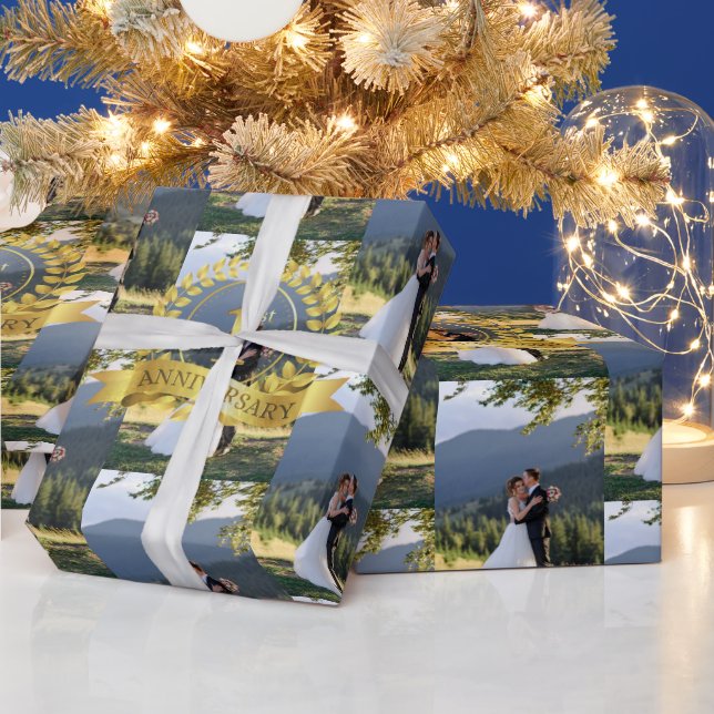 Papel De Presente Personalizar Primeira Celebração de Aniversário de (Feriados)