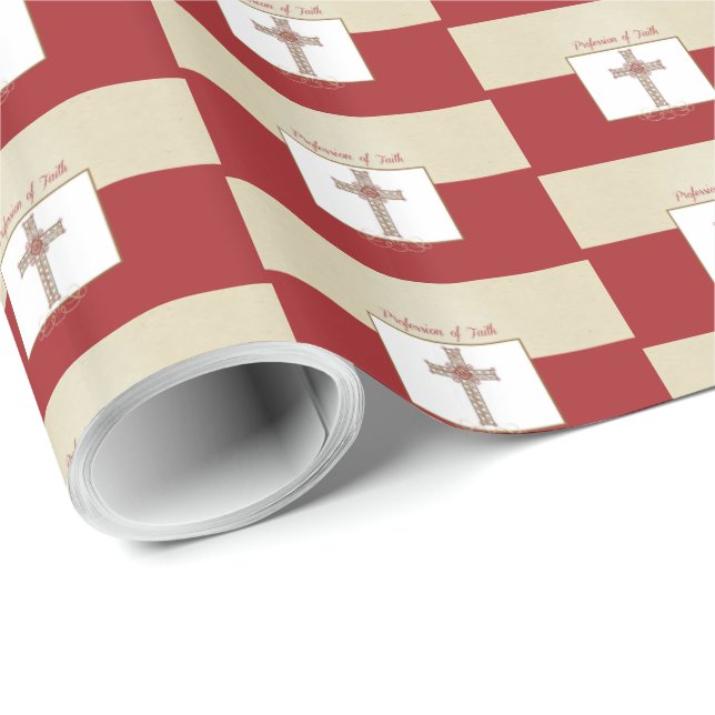 Papel De Presente Personalizar, RCIA Bênçãos sobre a Profissão de Fé (Ponta do rolo)