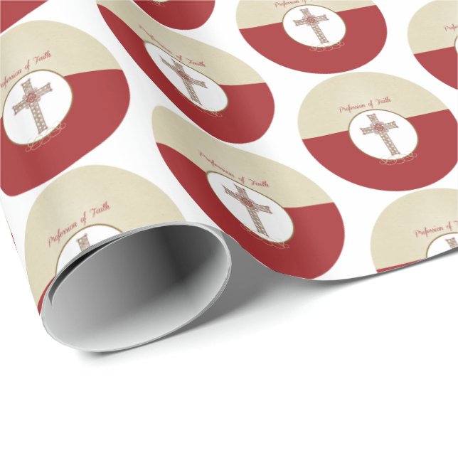 Papel De Presente Personalizar, RCIA Bênçãos sobre a Profissão de Fé (Ponta do rolo)