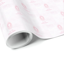 Papel De Presente Personalizar, Rosa Primeiro Sagrado Anfitrião Comu